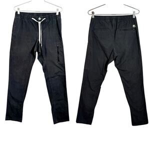 Vuori Ripstop Climbing Pants Mens S Jogger Dark Charcoal Ripstop Drawstring V412